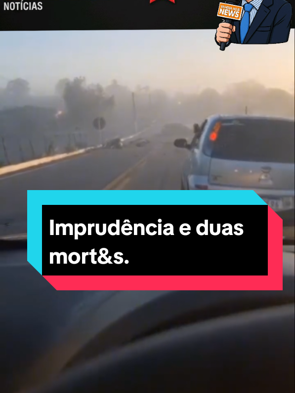 IMAGENS FORTES! Vídeo mostra momento em que motorista provoca acidente fatal ao fazer ultrapassagem indevida. VEJA#reels #noticias #aconteceu #jornalismo 