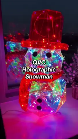 😍 Obsessed with this NEW DROP from QVC — the Kringle Express Holographic Snowman ❄️ Low stock, don’t wait!” @QVC, Inc  #qvc #holidaydecor #christmasdecor #christmasvibes #tiktokshopfinds 