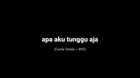 Cuma temen- RYO #liriklagu #lirycs #viral #trending #fyp 