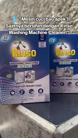 ❌ Katun putih jadi kusam? ❌ Bau apek nempel di baju? 👉 Jangan salahkan deterjennya dulu, bisa jadi mesin cucinya yang kotor! Gunakan Rinso Washing Machine Cleaner, solusi cerdas buat mesin cuci higienis 💯 #RinsoIndonesia #MesinCuciBersih #LaundryHemat #unilever 