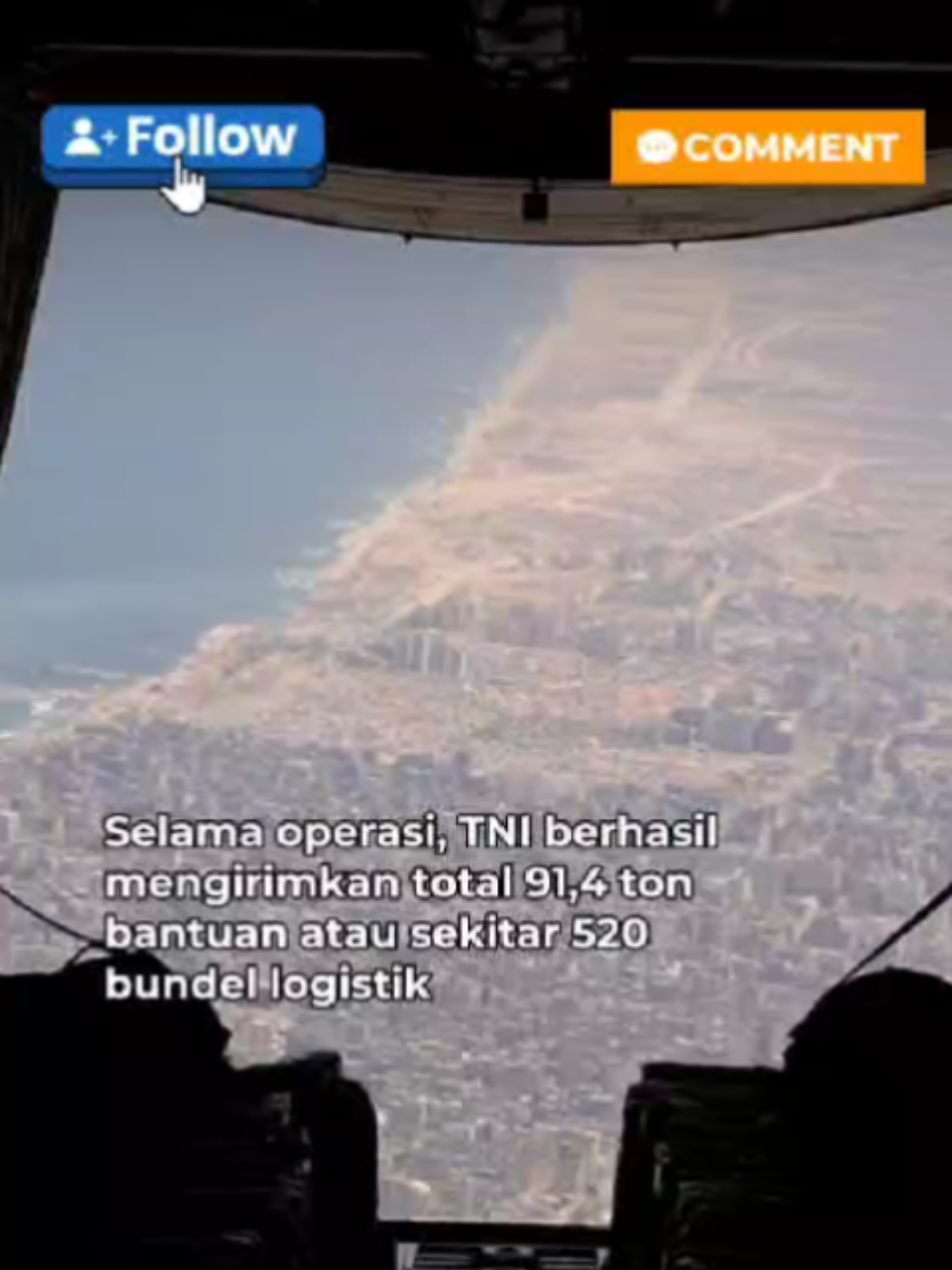 Sabtu (13/9/2025), semua anggota satgas sudah kembali ke Tanah Air. Mereka pulang menggunakan 3 pesawat Hercules TNI AU, yakni A-1344, A-1343, dan A-1339 #BantuanGaza #Satgasgarudamerahputih #TNI #TNIAU #Gaza 