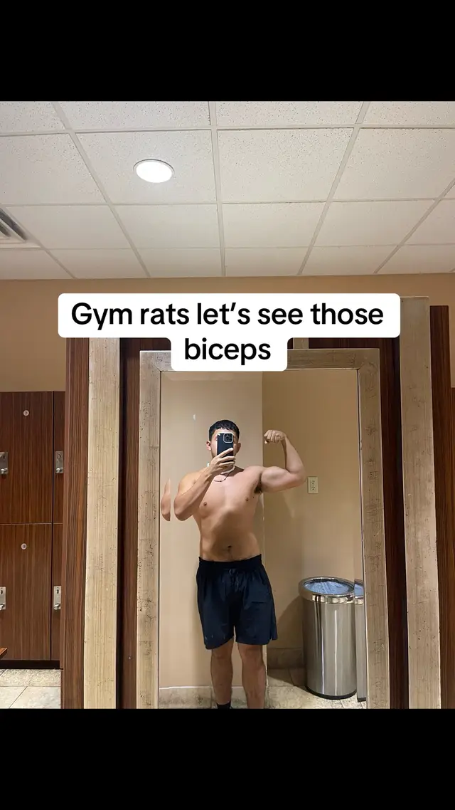 Bicep check… drop them in the comments #fyp #GymTok #mirror #gym #gymrat 