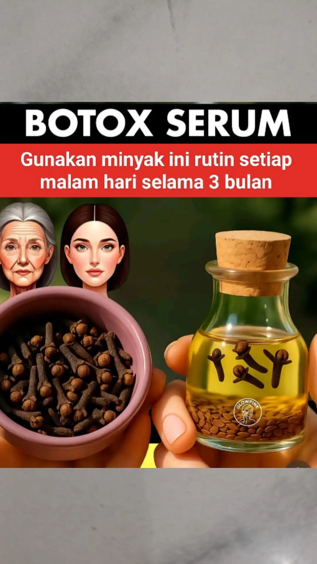 Baru Tau... Ternyata hanya dengan cengkeh dan biji Rami bisa membuat  BOTOK SERUM Alami. 
