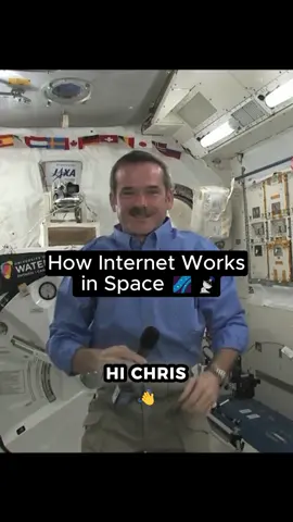 How the internet works in space 🚀 #Space #astronaut #internet 