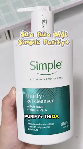 Giờ mê sữa rửa mặt của nhà Simple, da mụ:n lại càng nên mua nha #dongianlaSimple #damunchonSimple #SkinTwin #hoptaccungUnilever #chamemxinh 