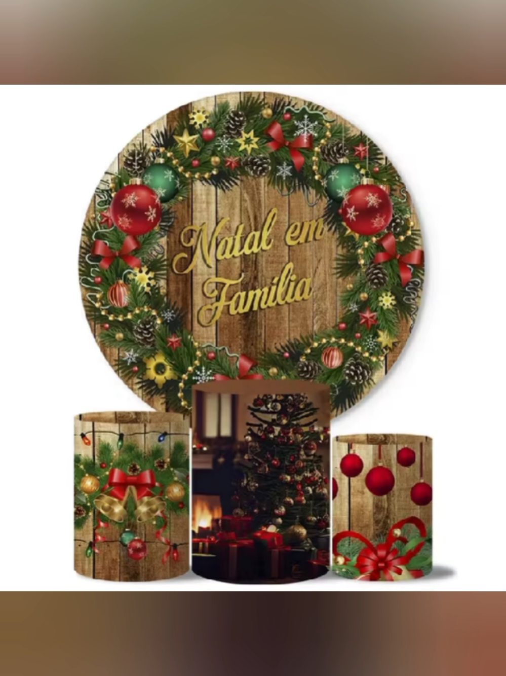 🎄Trio Capas Cilindros + Painel Natal Veste Fácil por R$89,94. Compre na Shopee agora! ✔️Valor pode mudar a qualquer momento!  📍Link 👇 você pode copiar e colar https://s.shopee.com.br/803GDuPuJm #painel #capanatalina #decoração #decoraçãonatal #natal