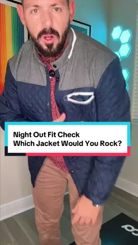 Fit Check!! Night out! Which Jacket Would You do? Blue or Beige? Disclaimer: pricing is subject to change so grab the deal the day of video Release. #MensStyle #mensjackets #WardrobeEssentials #TikTokShopCreatorPicks 