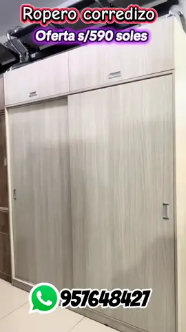 🚨Ropero corredizo 💥🥳 Oferta s/590 so💎 ✅Pedidos al 📲957*648*427** Melamina 18mm ⚡ Delivery a todo Lima 📍 Solicita tú catálogo ✍️🛍️💕 Envíos a nivel nacional 🚚📦🇵🇪 - #roperosmodernos #roperos #melamina #fyp #paratiiiiiiiiiiiiiiiiiiiiiiiiiiiiiii 