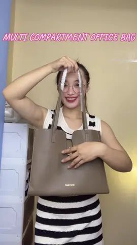 Elegant bag na kasya ang lahat ng gamit mo #officebag #shoulderbag #mumubag #largecapacitybag #collegebag 