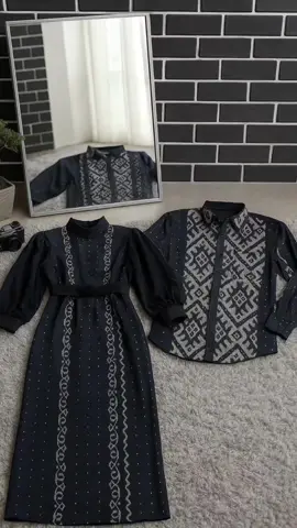 BAJU TENUN NEW PADMA COUPLE BLACK OUTFIT VIRAL Gamis Muslim Dress Hitam #produkviral #bajucouple #couplegoals #batikcouple #batik 