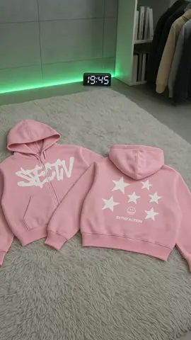 Bagian 4 | Satisfaction Hoodie Zipper Boxy 330GSM Starsy Puff Pink #affiliatetiktok #fyp 