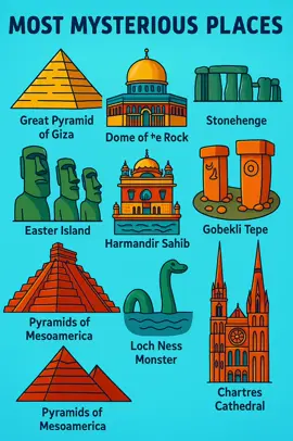 Things you didn’t know about the Egyptian pyramids #pyramids #stonehenge #easterisland #gobeklitepe #fyp 