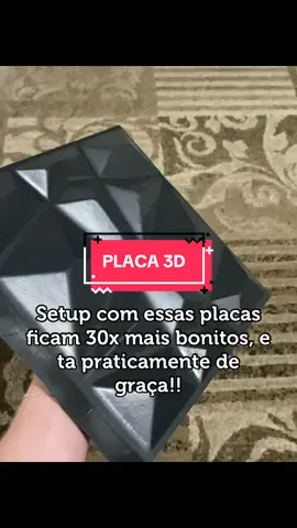 Placa 3D para tu deixar teu setup muito mais bonito e gastando pouco, aproveita!! #fyp #tiktokshop #setup #pcgaming #fy 