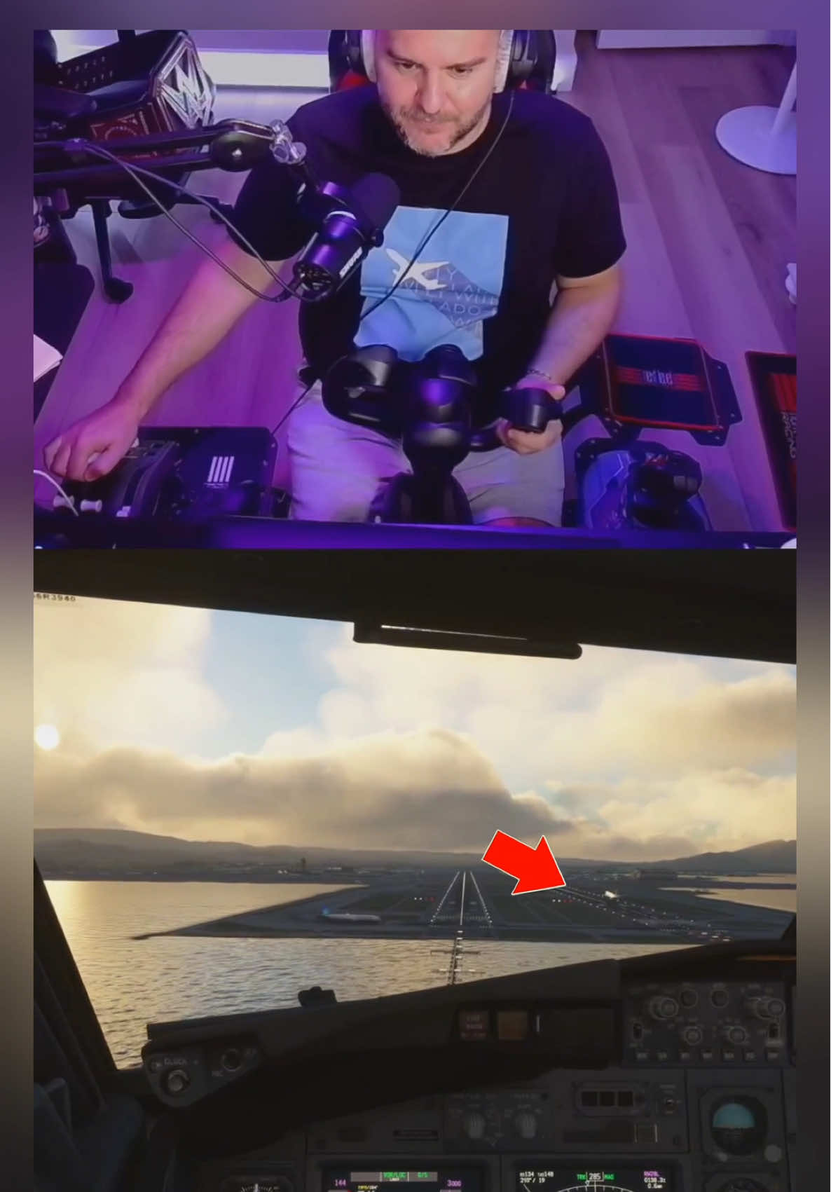Gusty Landing in San Francisco |Microsoft Flight Simulator #msfs #tiktoklive #livehighlights 