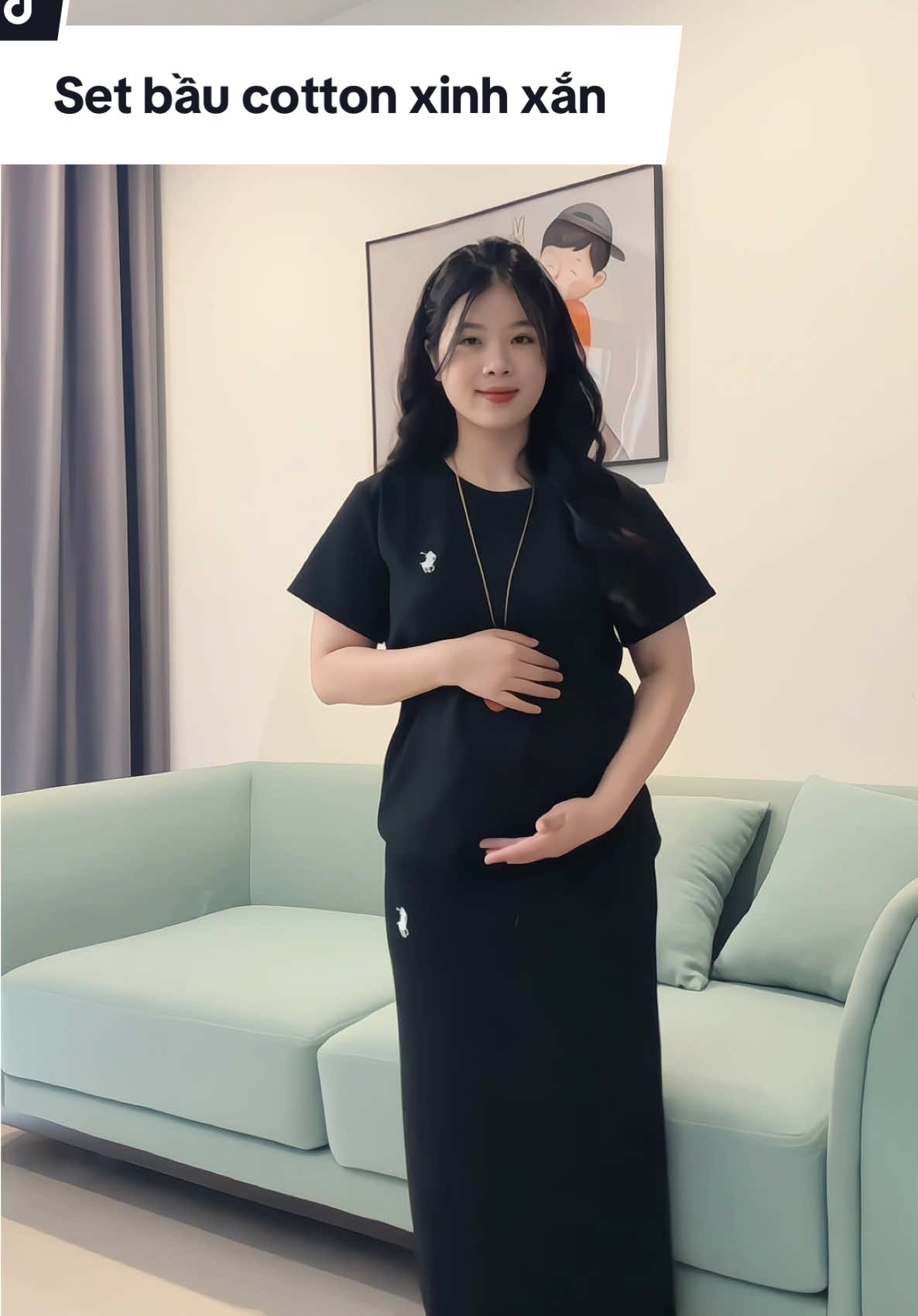 Set bầu cotton #hellobanhgao #setbauxinh #setbaudep #dobonu 