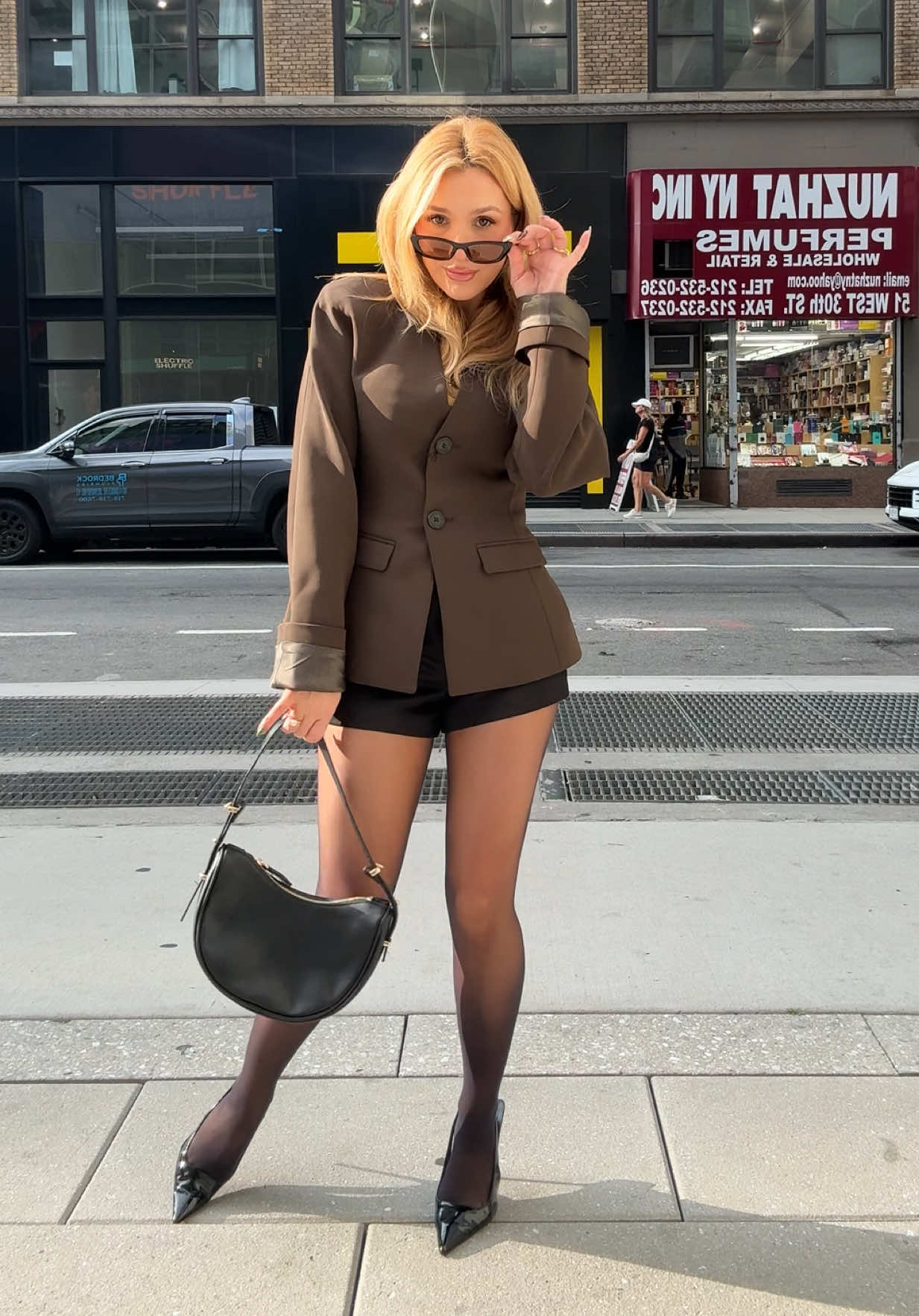 Cosplayed Andrea Sachs for the week ✨🚕 #nyfw #devilwearsprada 