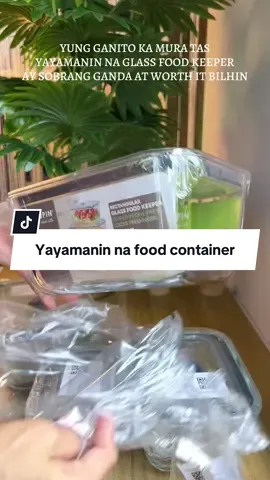 Sobrang worth it bilhin kapag ganito kaganda yung mga glass food keeper, click my yellow basket agad habang may stocks pa #foodcontainer #locaupin #glassfoodcontainer #glassfoodkeeper 