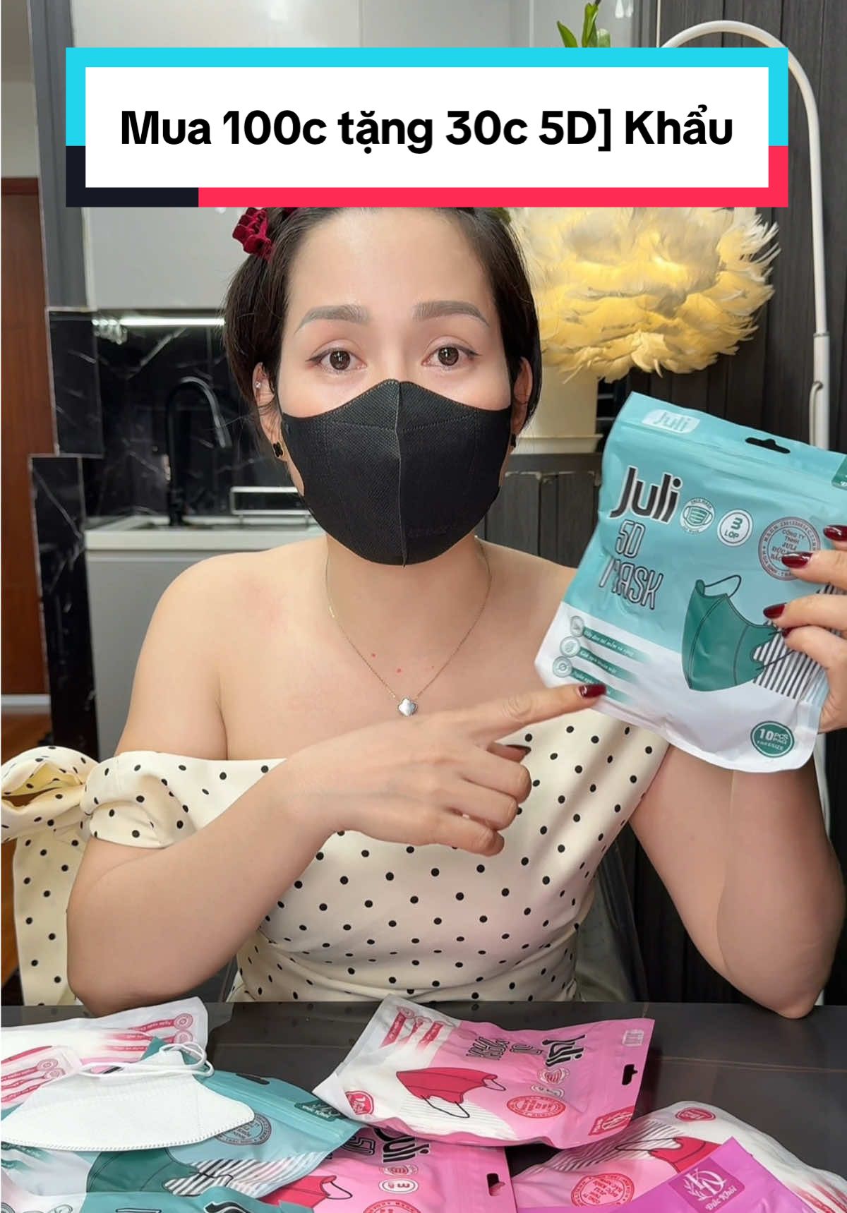 Mua 100c tặng 30c 5D] Khẩu trang 5D JULI #khautrang5D #Cindythuytichcuc 