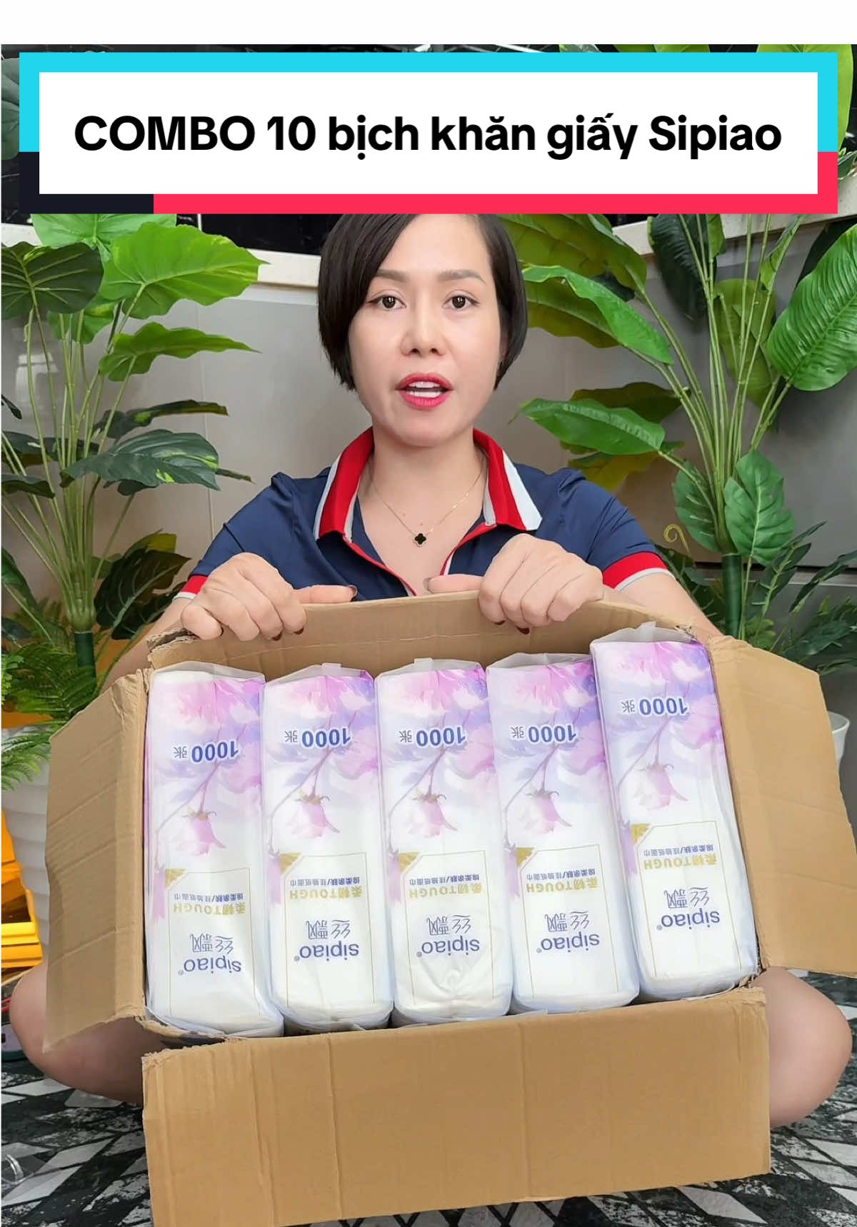 COMBO 10 bịch khăn giấy Sipiao tissue 5 Lớp Mềm Mại Và Thoải Mái 1000 Tờ 170 * 130mm Giấy Vệ Sinh le tissue (Tặng 4 Móc Treo Tiện Lợi) - Đã bán 914.2K #giayrutcaocap #giayruttreotuong #giayrutsipiao #xuhuong  #cindythuytichcuc