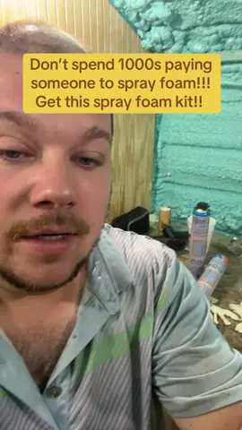Do it yourself… don’t wait until it’s too cold to insulate! #sprayfoam #insulation #DIY #homeowner #garage 