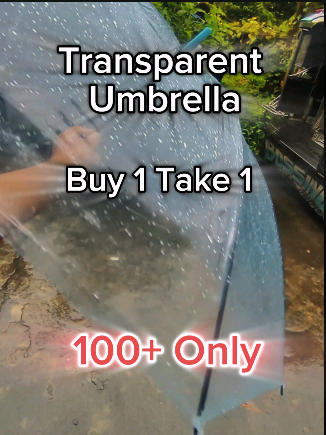 Transparent Umbrella (Buy 1 Take 1) 100+ Only #transparentumbrella  #umbrella  #buy1take1  #transparent  #payong 