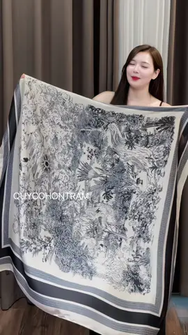 Khăn choàng lụa sang chảnh #khan #khanlua #khanluavuong #sangchanh 