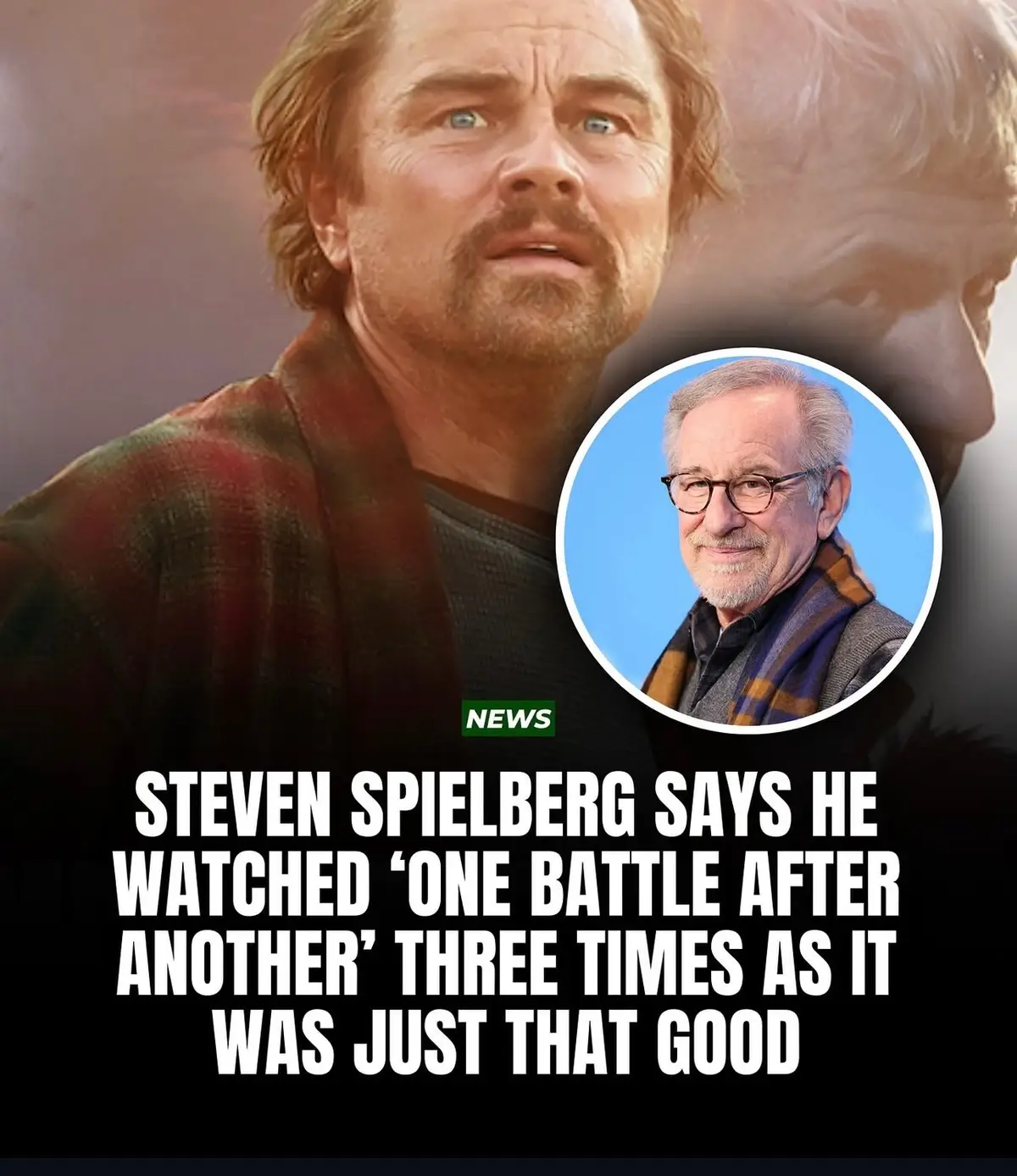 'One Battle After Another' has been receiving massive praise! From Steven Spielberg saying he watched the movie three times, to critics calling it the best major studio movie in a decade! The Paul Thomas Anderson film starring Leonardo DiCaprio and Teyana Taylor will be hitting theaters September 26! #fyp #tiktok #onebattleafteranother #leonardodicaprio #stevenspielberg 