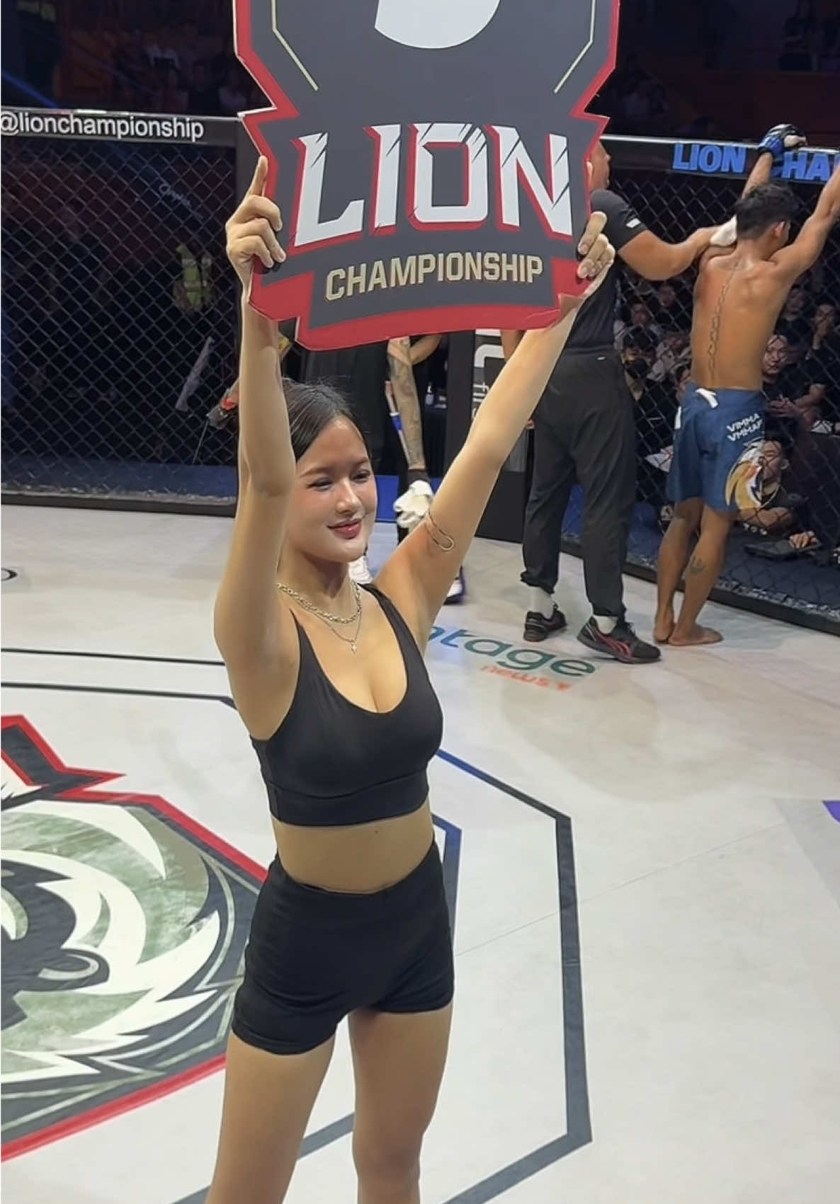 Có ai xem trận đấu hôm qua khum ạ 🤭 #lionchampionship2025 #mmavietnam #ringgirl #giaitri #linhcua 