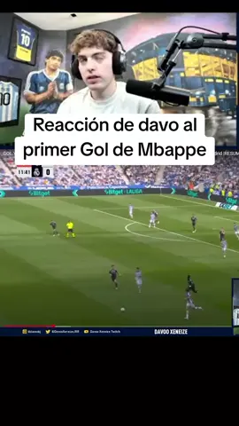 Golasooo 🐢 #davooxeneize #davo #reaccion #mbappe #realmadrid 