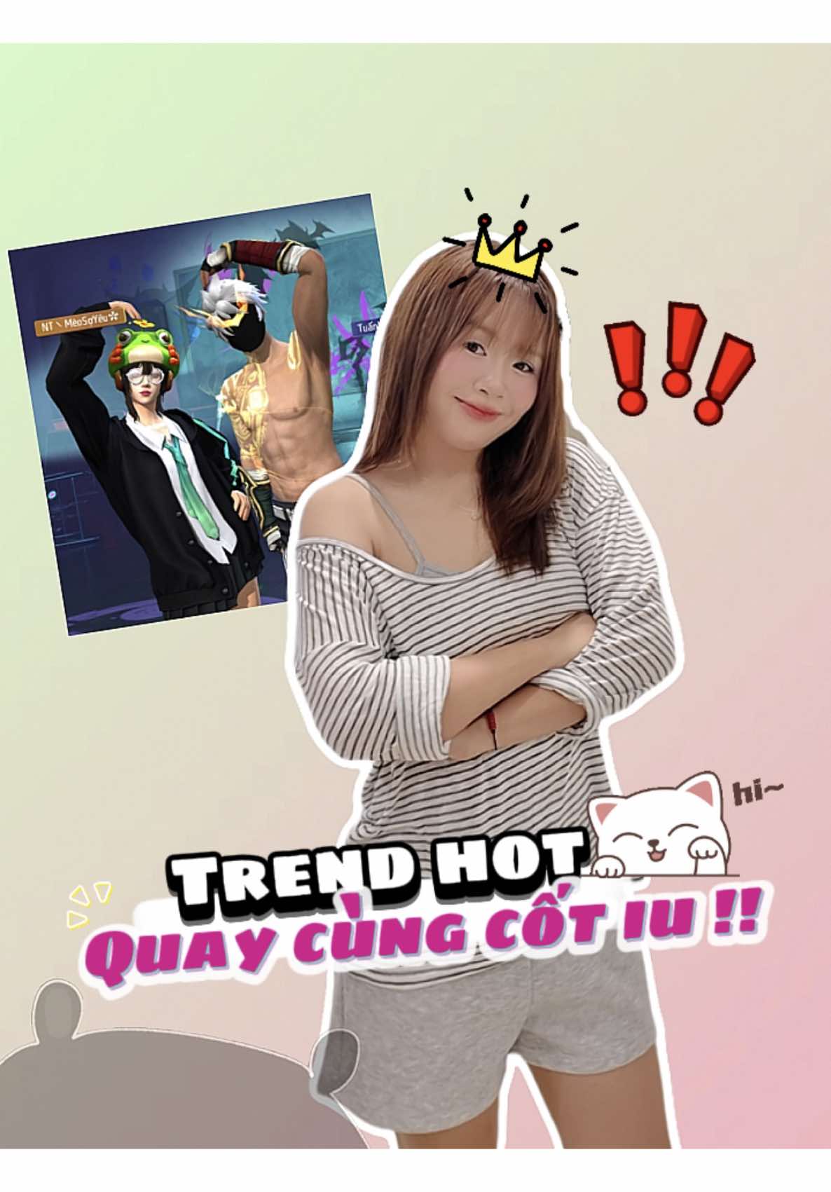 Đu trend này với cốt iu nào #tanhocroifreefirethoi #meosoyeu #gdkhameo #gđmeosoyeu #nhasangtaofreefire 