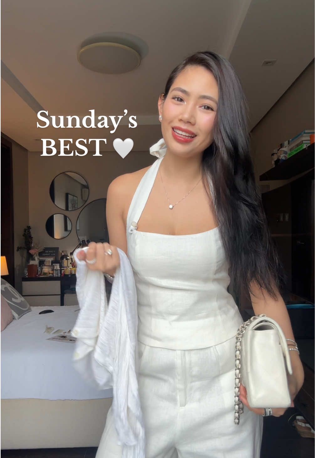 New favorite linen set AND ITS IN WHITE!!!!! Super love how comfy this is. I’m wearing Small in both pieces! Linen Edit from @The Editor’s Market 🤍 #sundaysbest #OOTD #outfit #sunday #linen 