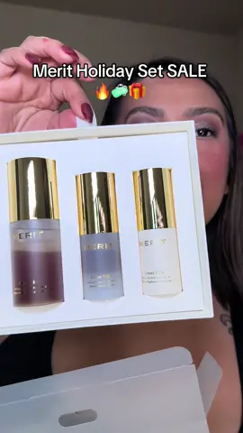 The perfect gift for skincare and it’s on sale @MERIT Beauty #meritbeauty #skincare #minigreatskintrio #skincareroutine #meritholidayset #holidaysets #giftsforher #holidaygiftideas 