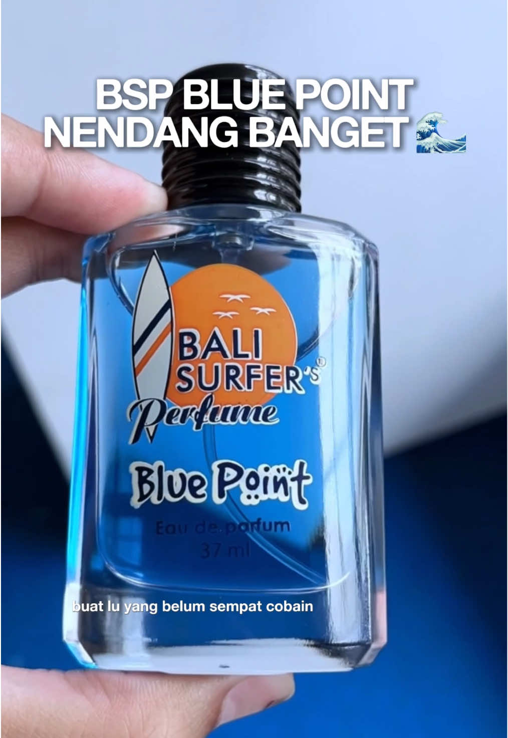 Bali surfer Blue Point for him ! Asli cocok buat olahraga sih 💙 #bspbluepoint #balisurfersperfume #parfumlokal #parfumcowok #parfumpria 