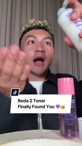 Rice toner vs pink toner FFY @Finally Found You kalian tim yang mana?! Co dua duanya lagi ada promo free peel off mask 💜👀👑✨ #promoseruweekend #kerajaanglowing #finallyfoundyou #belilokal #toner 