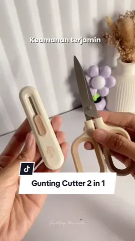 Gunting + cutter jadi satu? #fyp #gunting #atk #affiliate #tiktokshop 