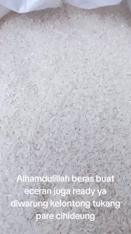 Alhamdulillah beras sudah ready lagi y gaes