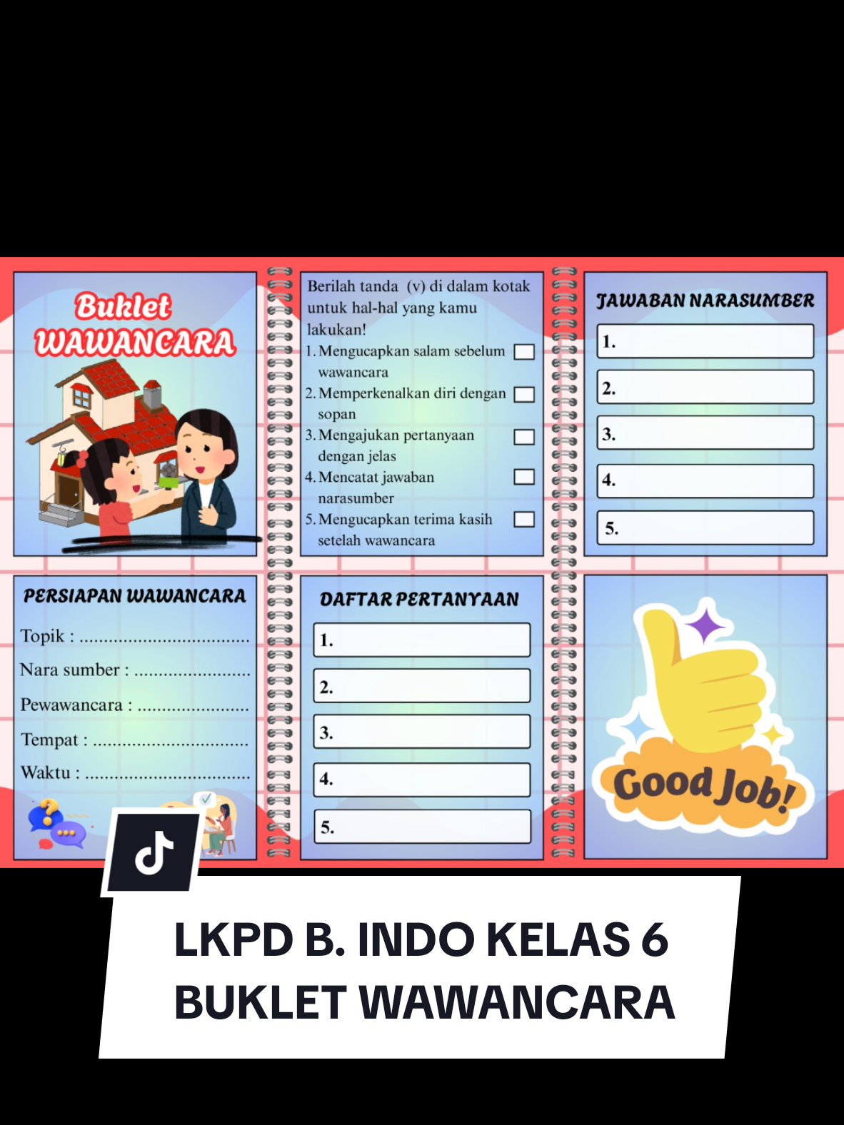 LKPD BAHASA INDONESIA KELAS 6 SEMESTER 1 BUKLET WAWANCARA Yg mau klik link di bio atau DM WA 082265159755 #lkpdbahasaindonesiakelas6 #lkpdwawancara #lkpdwawancarakelas6 #bukletwawancara 