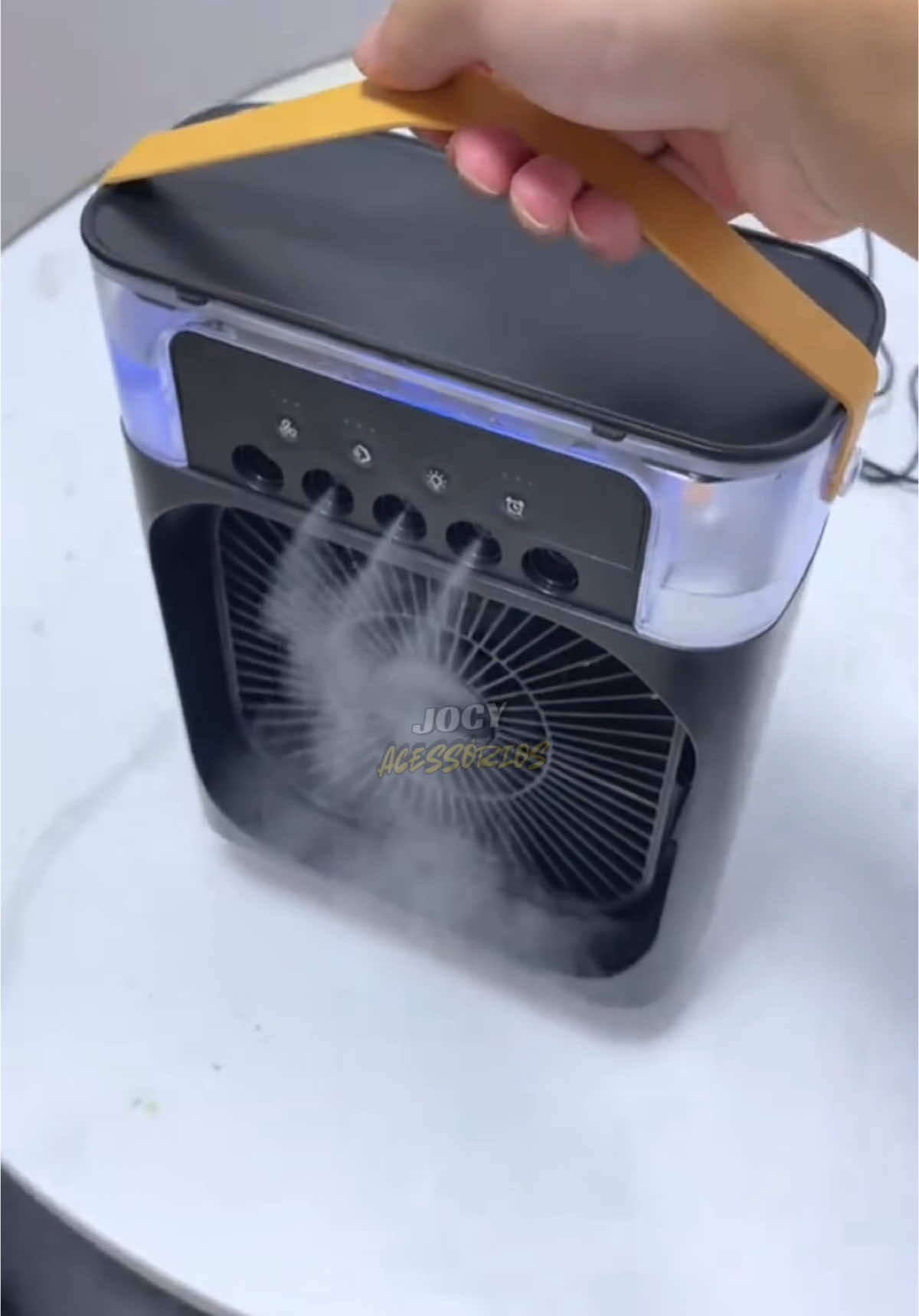 Ventilador e umidificador de ar #tiktokshop #ventiladoreumidificador #umidificadordear #ventiladorportatil 