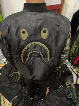 Siêu phẩm Áo Khoác Bape Cá Mập Đen ❗ ❗🛍️#xuhuong #viral #fyp #trending #daodangoderqc 