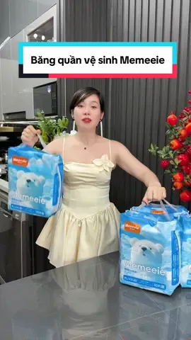 Băng quần vệ sinh Memeeie tiện lợi các chị nha #cindythuytichcuc #cindythuy #bangvesinh #quanbangvesinh #bangvesinhdangquan   