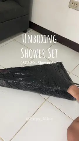 Unboxing SUS 304 Shower Set Part 2 how to Install ☺️ #sus304stainlesssteel #showerset #showerinstall #homeimprovement #fyp 