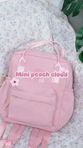 Mini peach cloud✨🎀💗🙌🏼 #minibackpack #backpack #localbrand #hytrix #xybca 