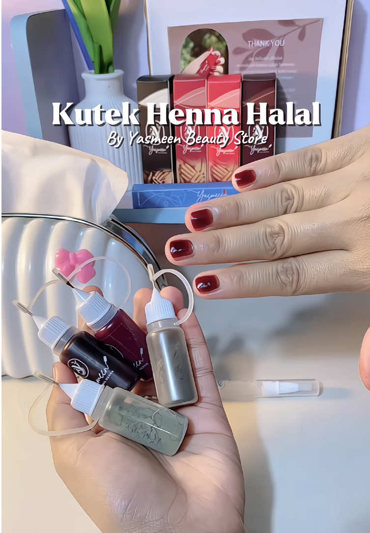 Ombre henna yg kumaksud tuh gini,, ga lebay warnanya 😋😍🥰 .@Yasmeen Beauty Store  #ombrehenna #henna #hennayasmeen #kutekhalal #kutekmuslimah 