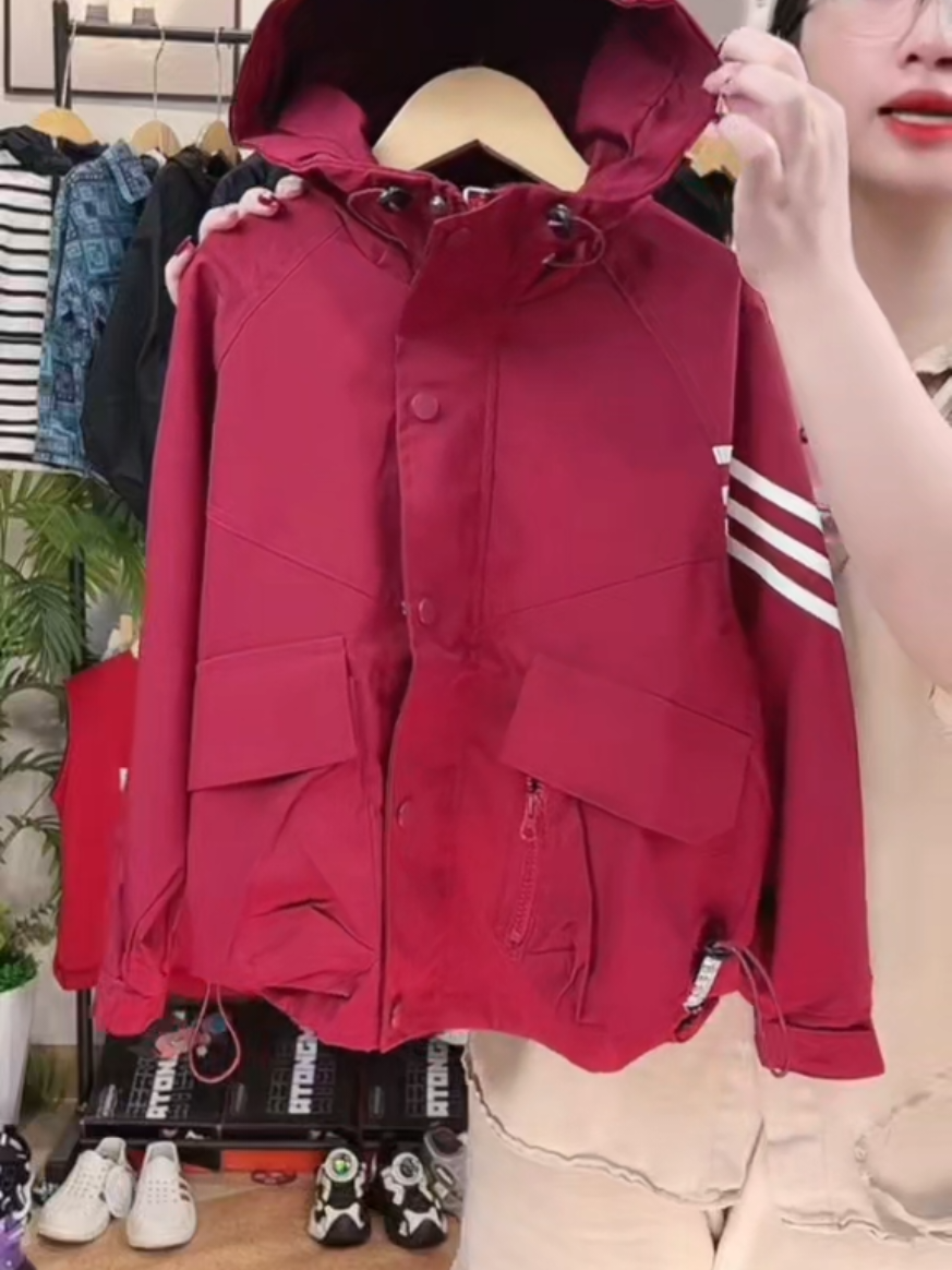 20-60kg Áo khoác gió, kẻ tay có mũ Thời Trang dành cho bé trai phong cách Hàn Quốc #thoitrangbeyeu 