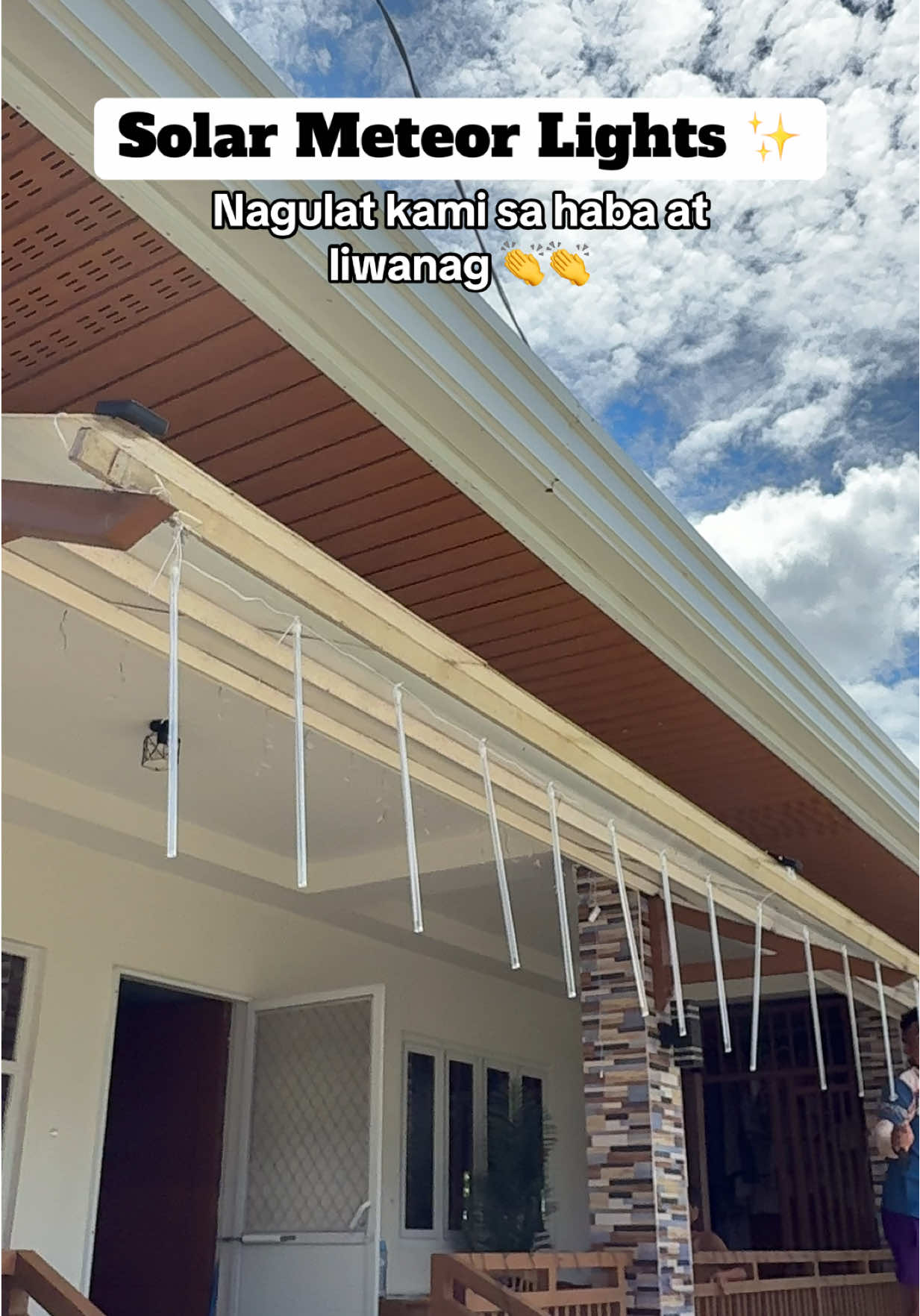 Sulit ang paghihintay 🥰😍 sobrang ganda at ang haba 🥹 #solarmeteorshowerlights #meteorlights #solarchristmaslight #sephoraalışverişim 