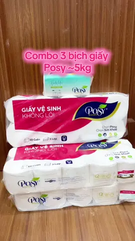 Combo 3 bịch giấy Posy ~5kg #xuhuongtiktok #giayvesinh 