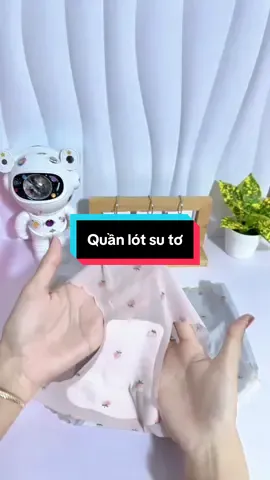 Quần lót hình trái dâu su tơ mềm mệnh ôm sát, mặc vào cảm giác mát lạnh dễ chịu #xinhoi #quanchip #quanchipsieure #quanchipsu #dogiadung 