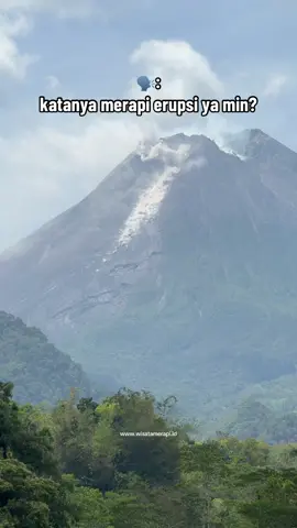 Merapi tiap hari erupsi kak, kalo ga percaya liat aja sendiri😃 #lavatour #merapi #jogja 