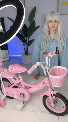 【Free Mirror】 Sepeda Anak Roda 4 Warna Pink Keranjang Ukuran 12 & 16& 18 Inci Usia 2-12 Tahun#sepeda #sepedaanak #bestseller #original #mall 