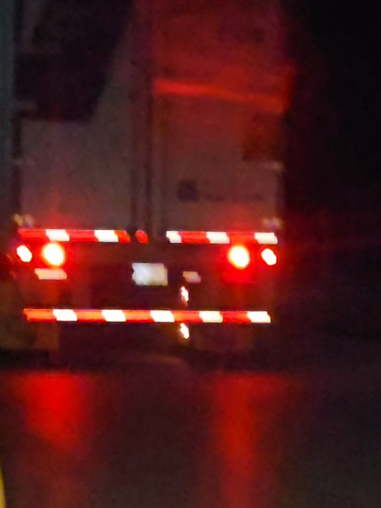 Fire And explosion scared the living crap out of me.I finally got the attention of the semi driver and he ran out to get his fire extinguisher